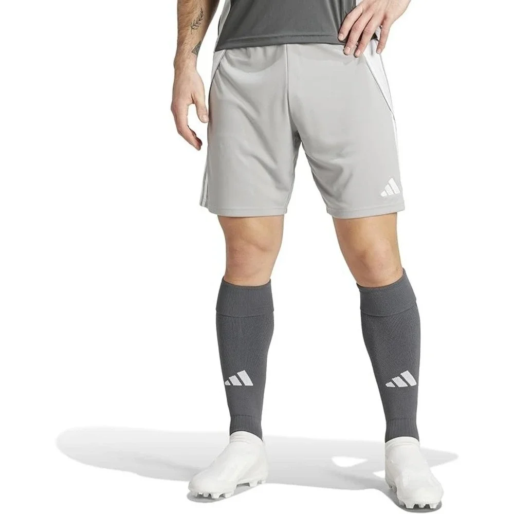 Adidas Tiro 24 Shorts Mens L Gray White‎ Soccer Football Athletic Training Gym